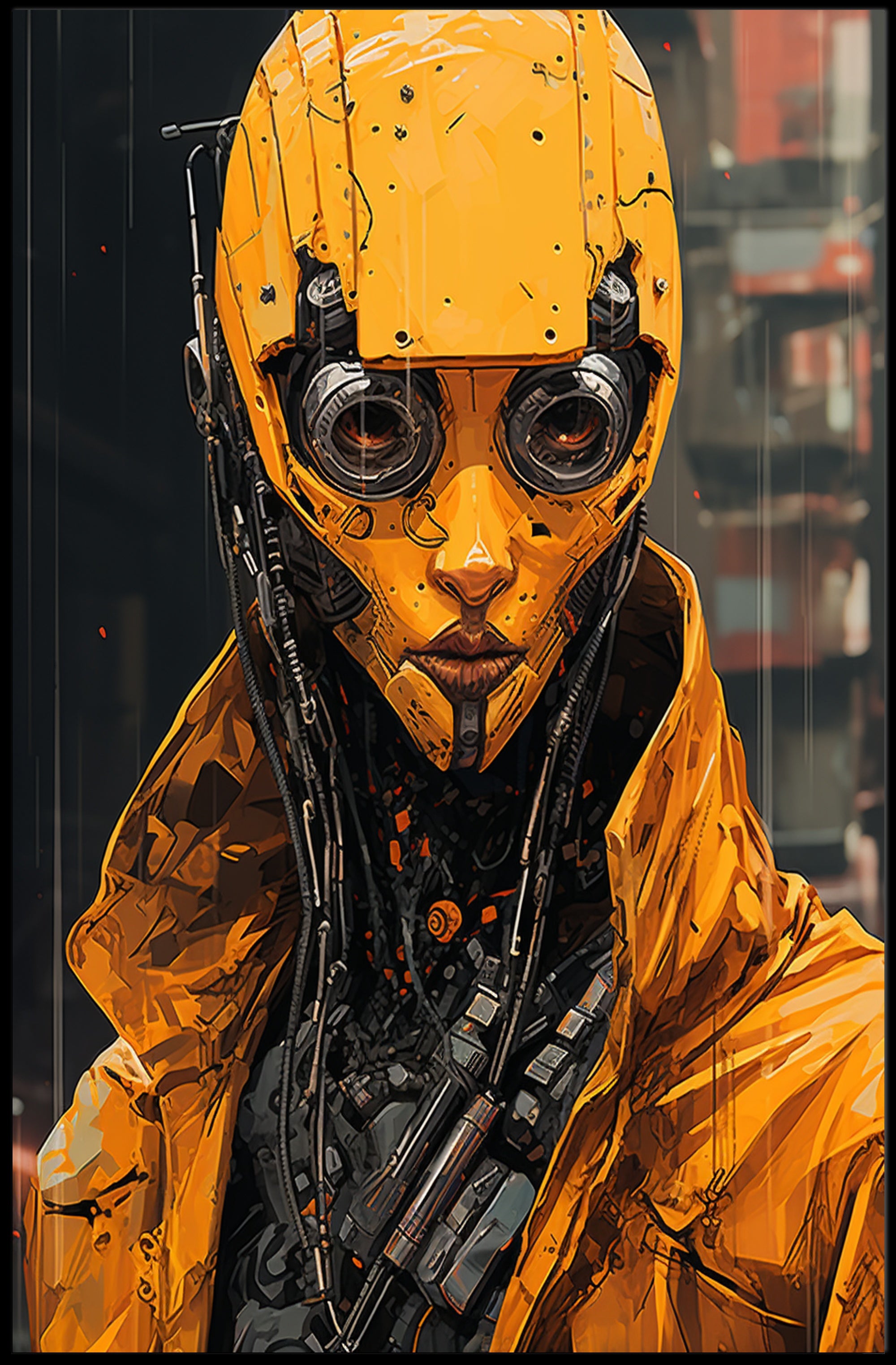 Futuristic Sentinel Poster PosterGoat