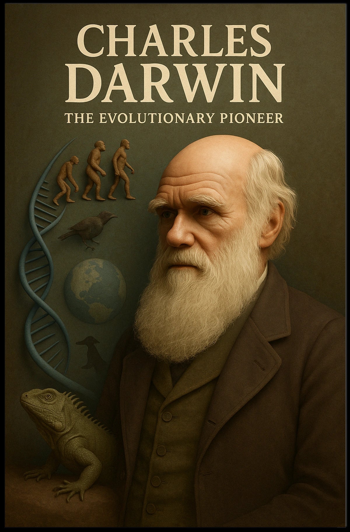 Charles Darwin The Evolutionary Poster