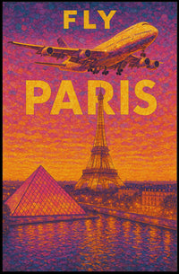 Fly To Paris Poster