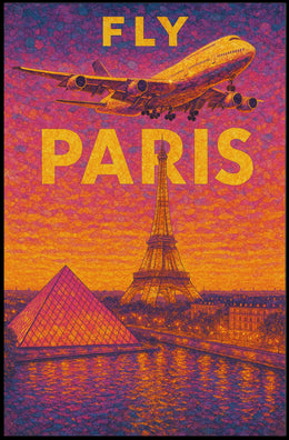 Fly To Paris Poster