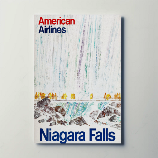 Niagara Falls American Airlines Tour Vintage Poster
