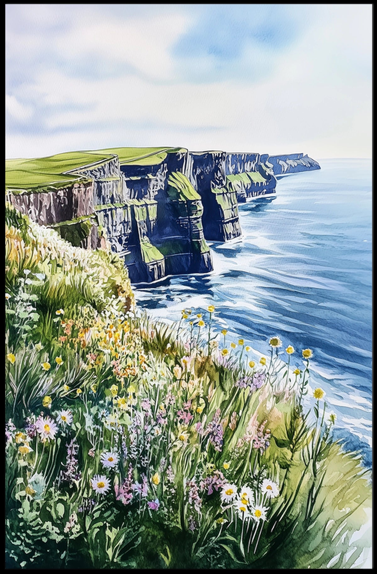 Ireland Cliffs of Moher View Poster
