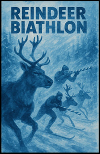 Reindeer Biathlon Adventure Poster
