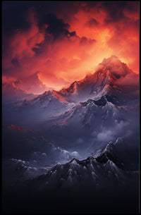 Majestic Mountain Sunrise Poster