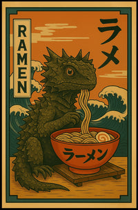 Ramen Creature Delight Poster