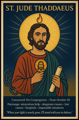 St. Jude Thaddaeus Icon - Motivational or Quote Poster