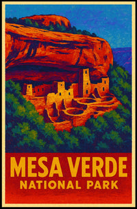 Mesa Verde Vintage Travel Collectors Poster