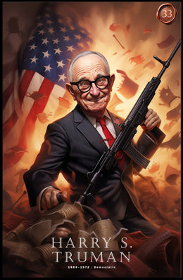 Harry S. Truman Illustrated Poster