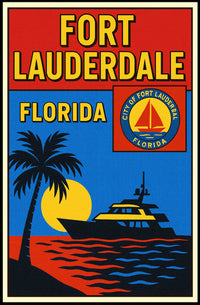 Fort Lauderdale, Florida Poster PosterGoat