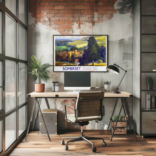 Somerset - The Lovely County of Peaceful Charm Poster