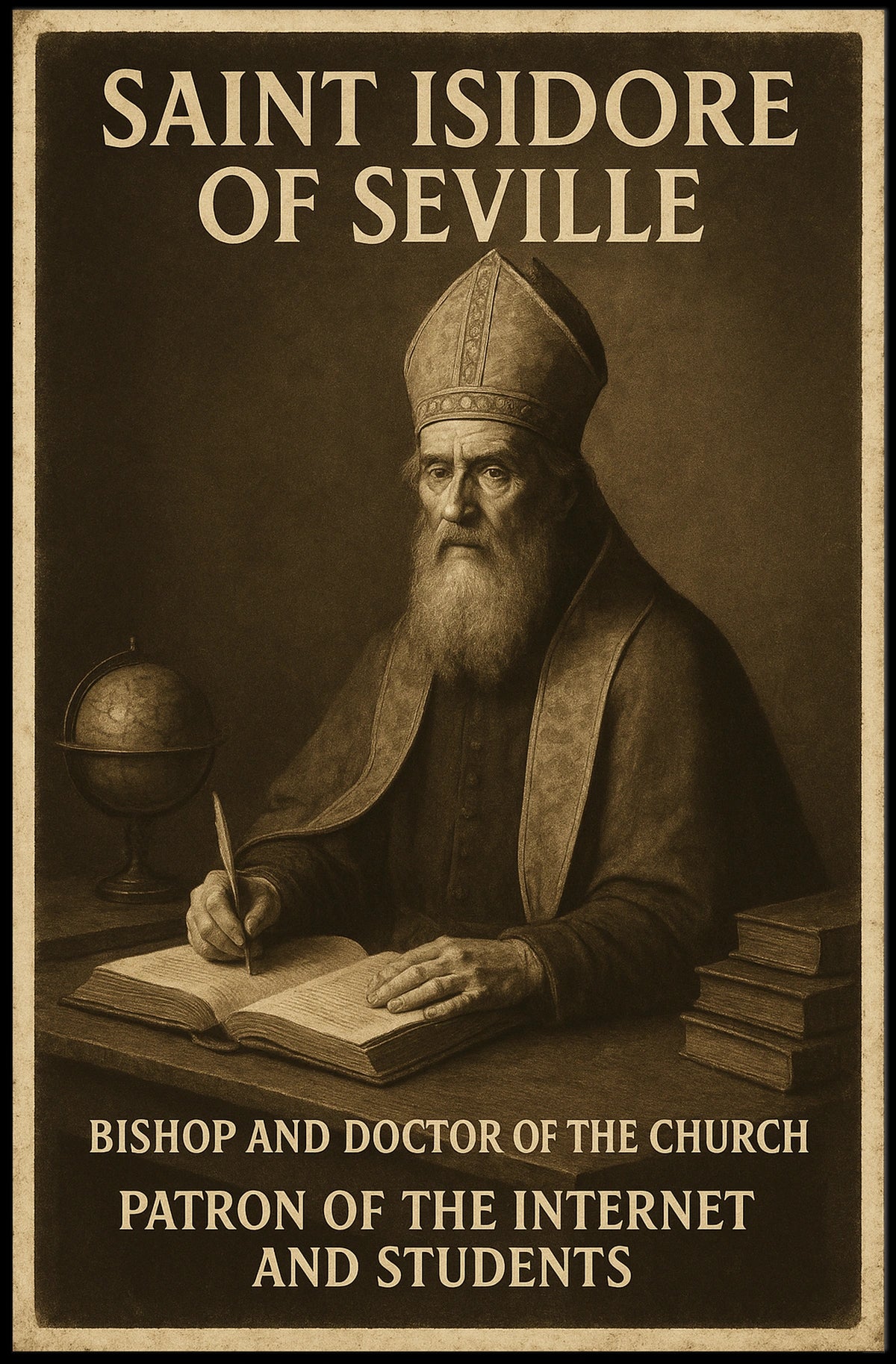 Saint Isidore Of Seville Poster