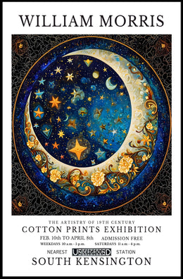 William Morris Cotton Prints Exhibition Poster