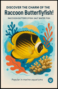 Discover the Charm of the Raccoon Butterflyfish Poster