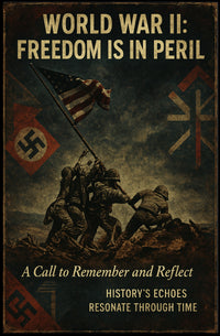 World War II Vintage Propaganda Patriotic Reflection Poster