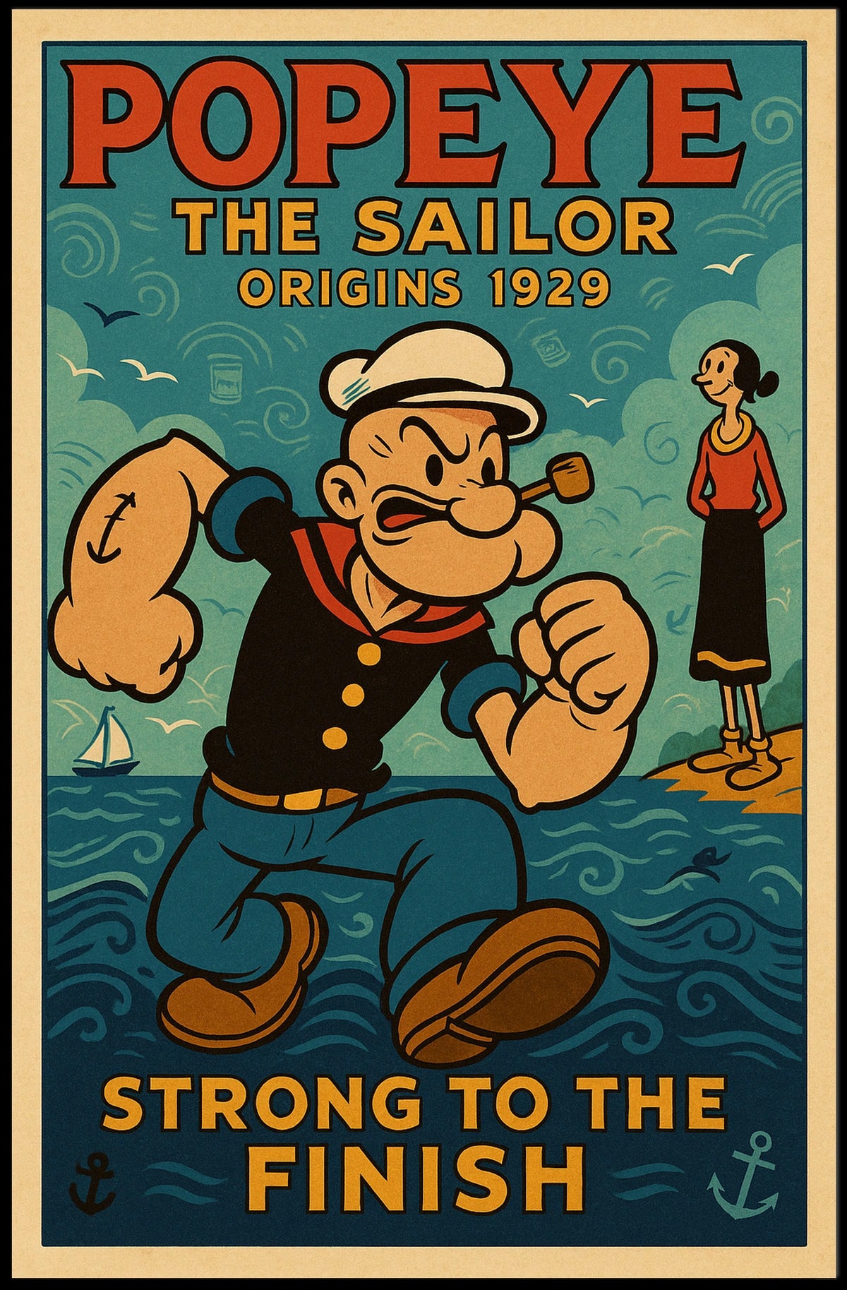 Popeye 1929 Art Poster POP-236