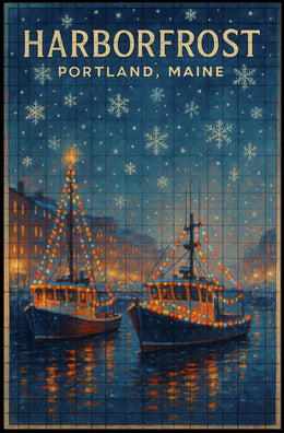 Harborfrost In Portland, Maine Poster