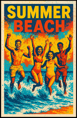 Summer Beach Vibes Poster