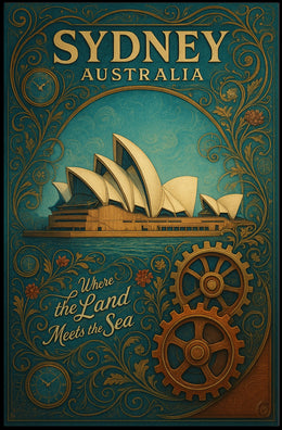 Sydney, Australia Where the Land Meets the Sea Poster