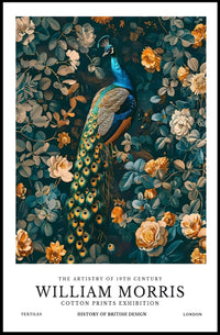 William Morris Exhibition Peacock Heritage Cultural or Heritage Poster
