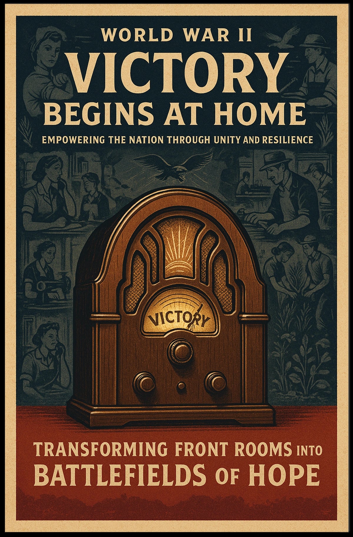 Victory Begins at Home Poster