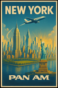 New York Pan Am Poster