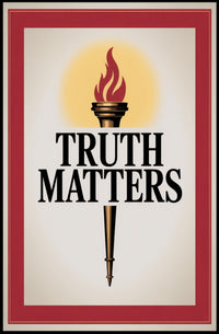 Truth Matters Torch Enlightenment Motivational or Quote Poster