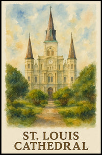 St. Louis Cathedral Poster