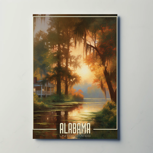 Alabama Vintage Poster