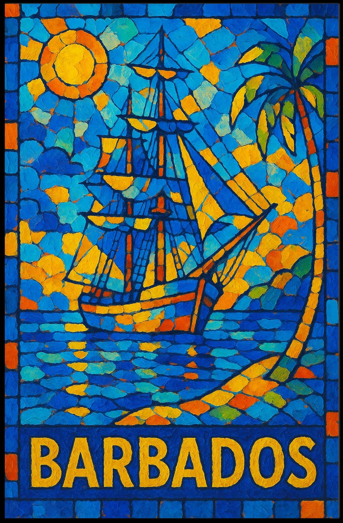 Vibrant Barbados Poster