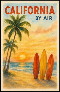 California by Air Poster