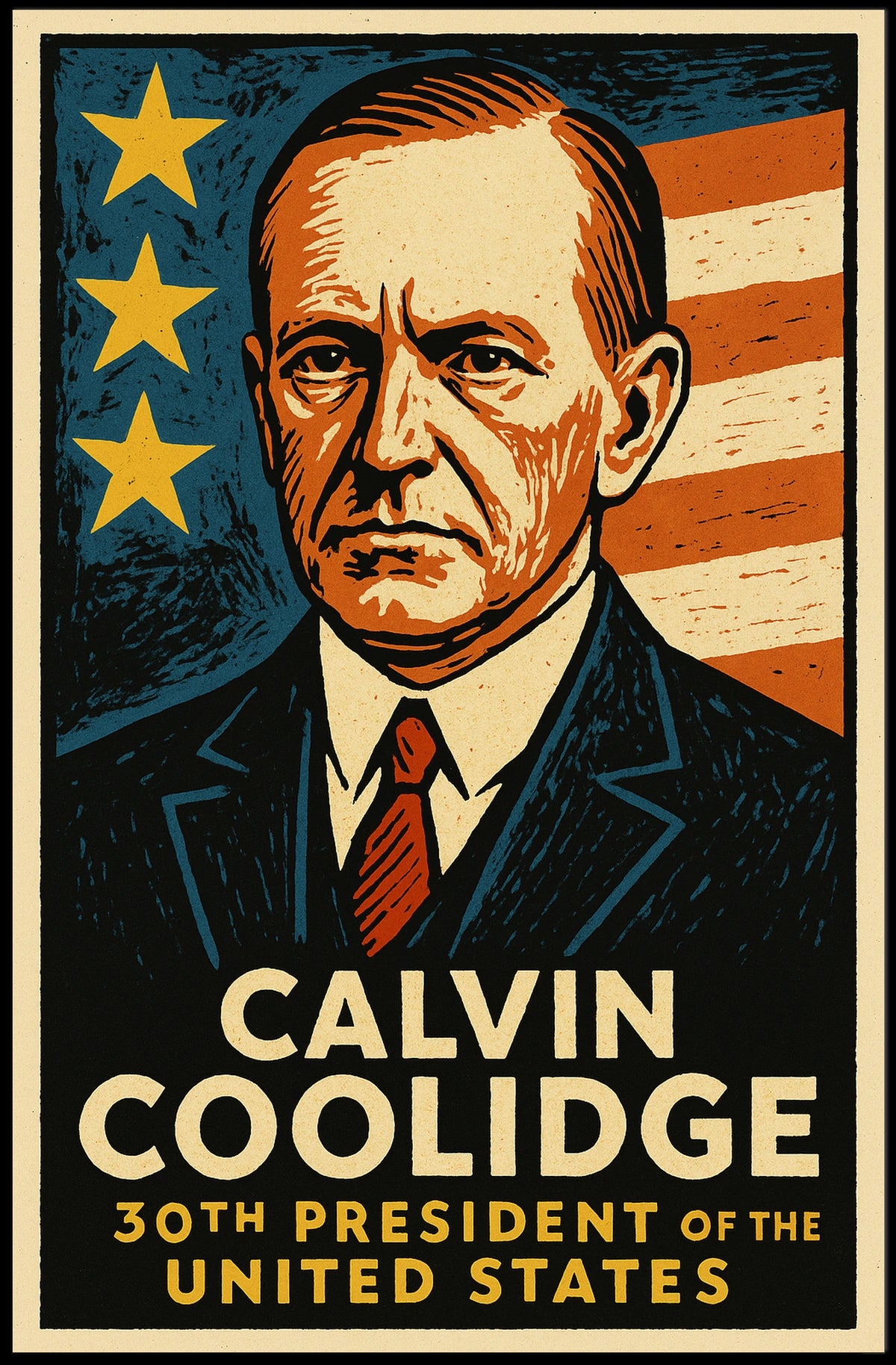 Calvin Coolidge 30th President Poster