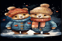 Winter Wonderland Bears Poster