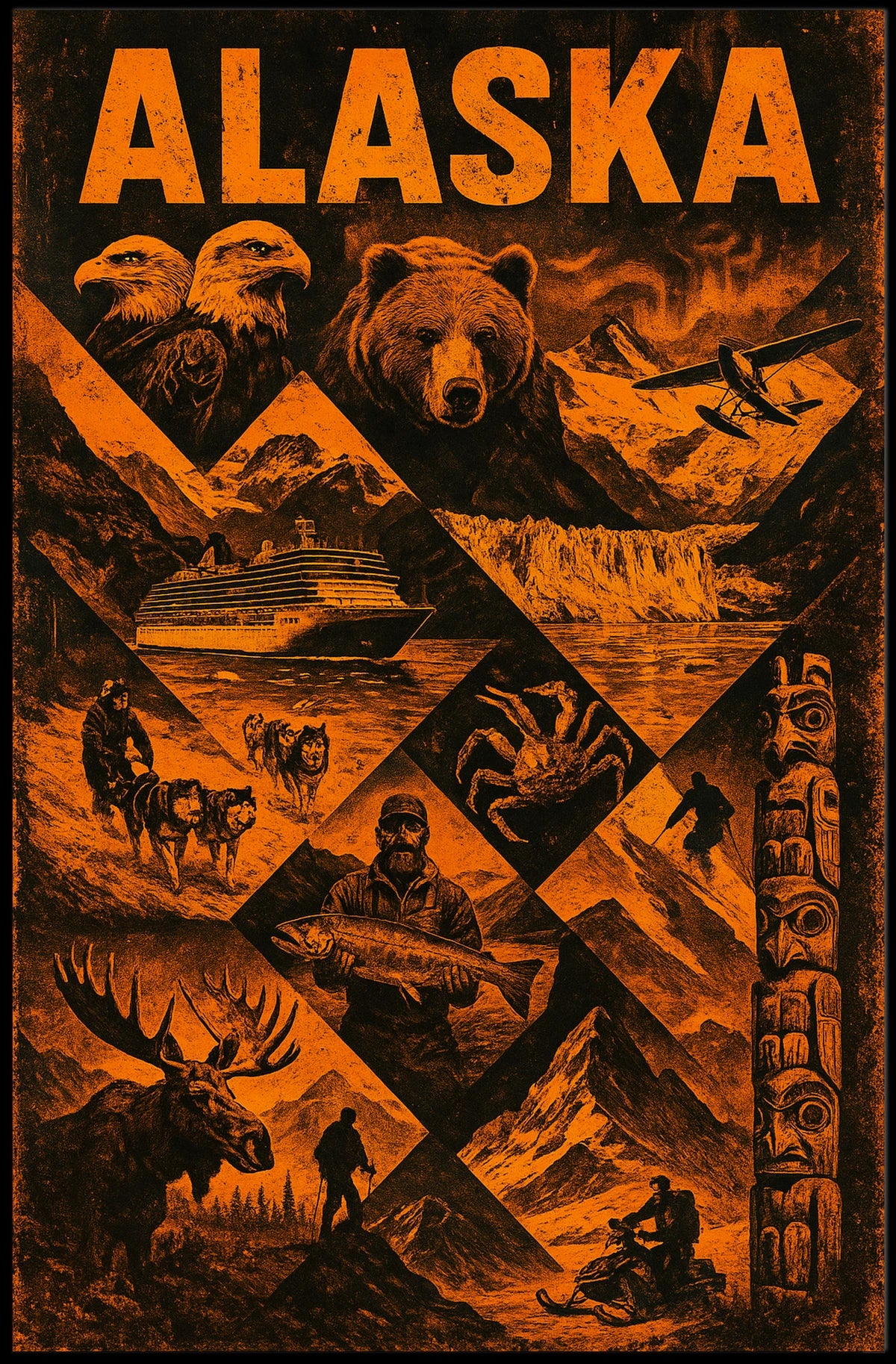 Discover Alaska Poster