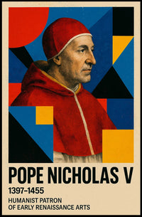 Pope Nicholas V Renaissance Humanism Art Poster