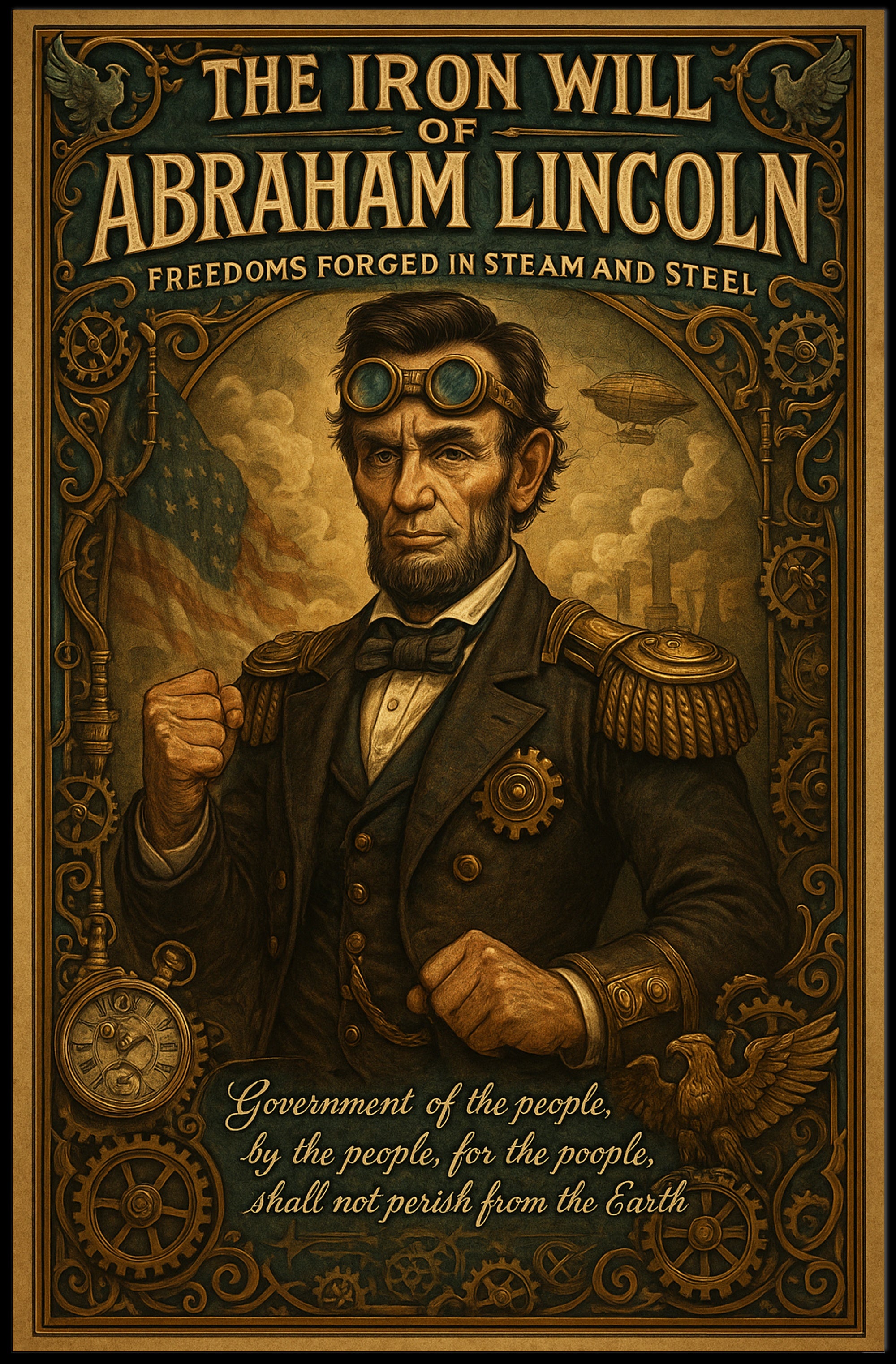 Abraham Lincoln The Iron Will Poster PosterGoat