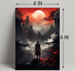 Warrior Under The Blood Moon Poster