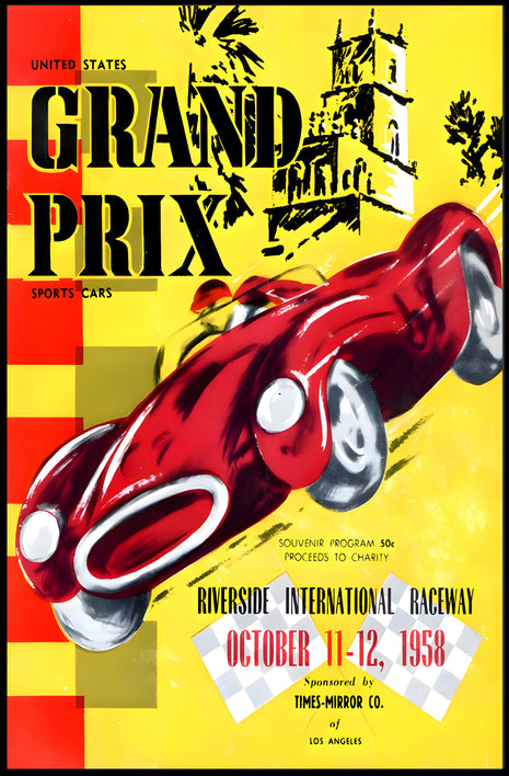 United States Grand Prix Sports Cars Poster