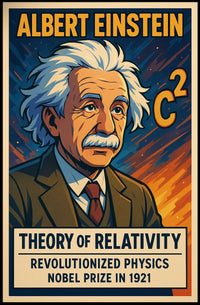 Albert Einstein Theory Of Relativity Poster