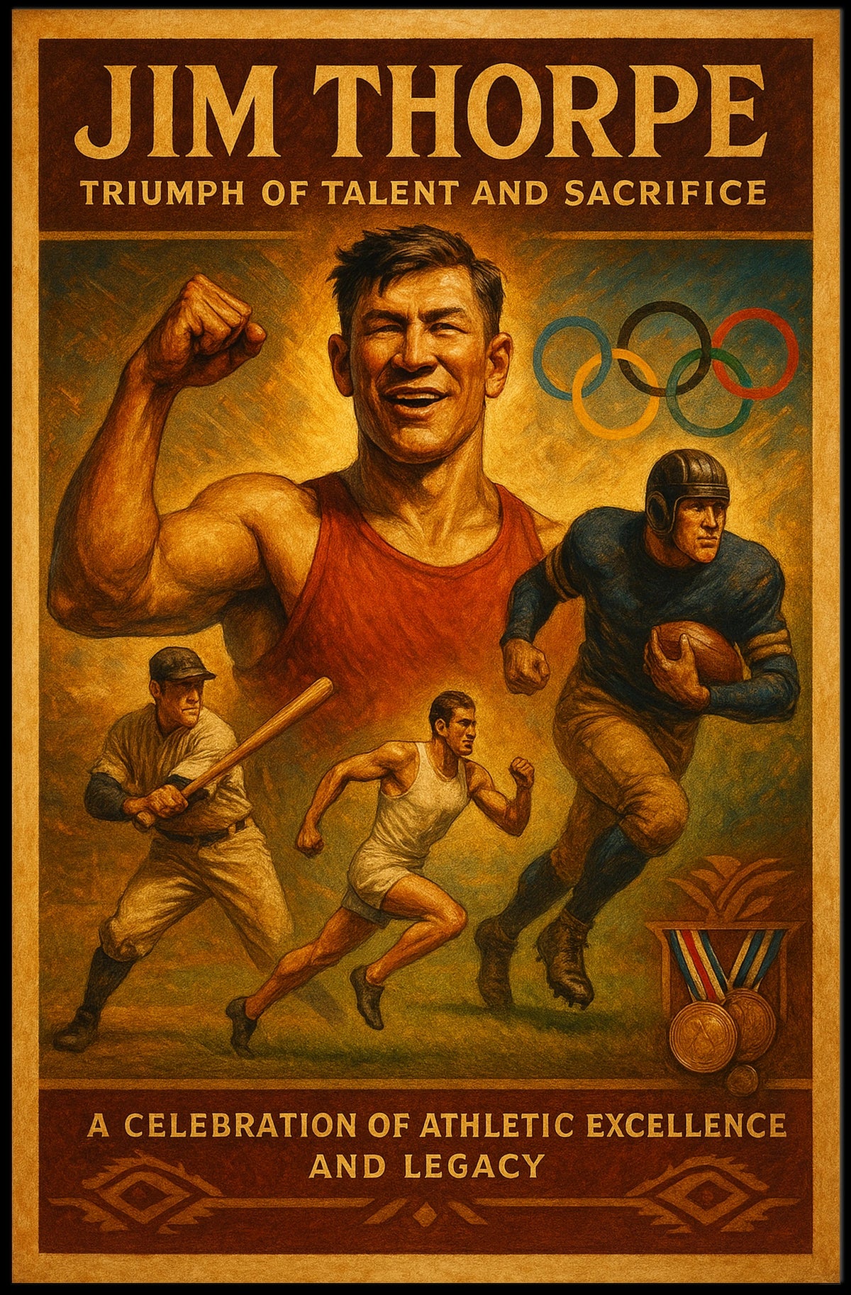 Jim Thorpe Triumph of Talent and Sacrifice Poster