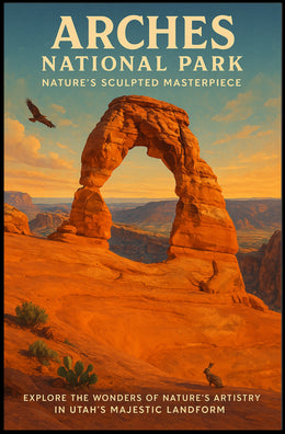Arches National Park Scenic Vintage Travel Poster
