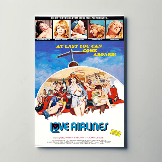 Love Airlines Vintage Poster