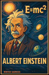 Einstein Theoretical Physicist Vintage Gift Poster