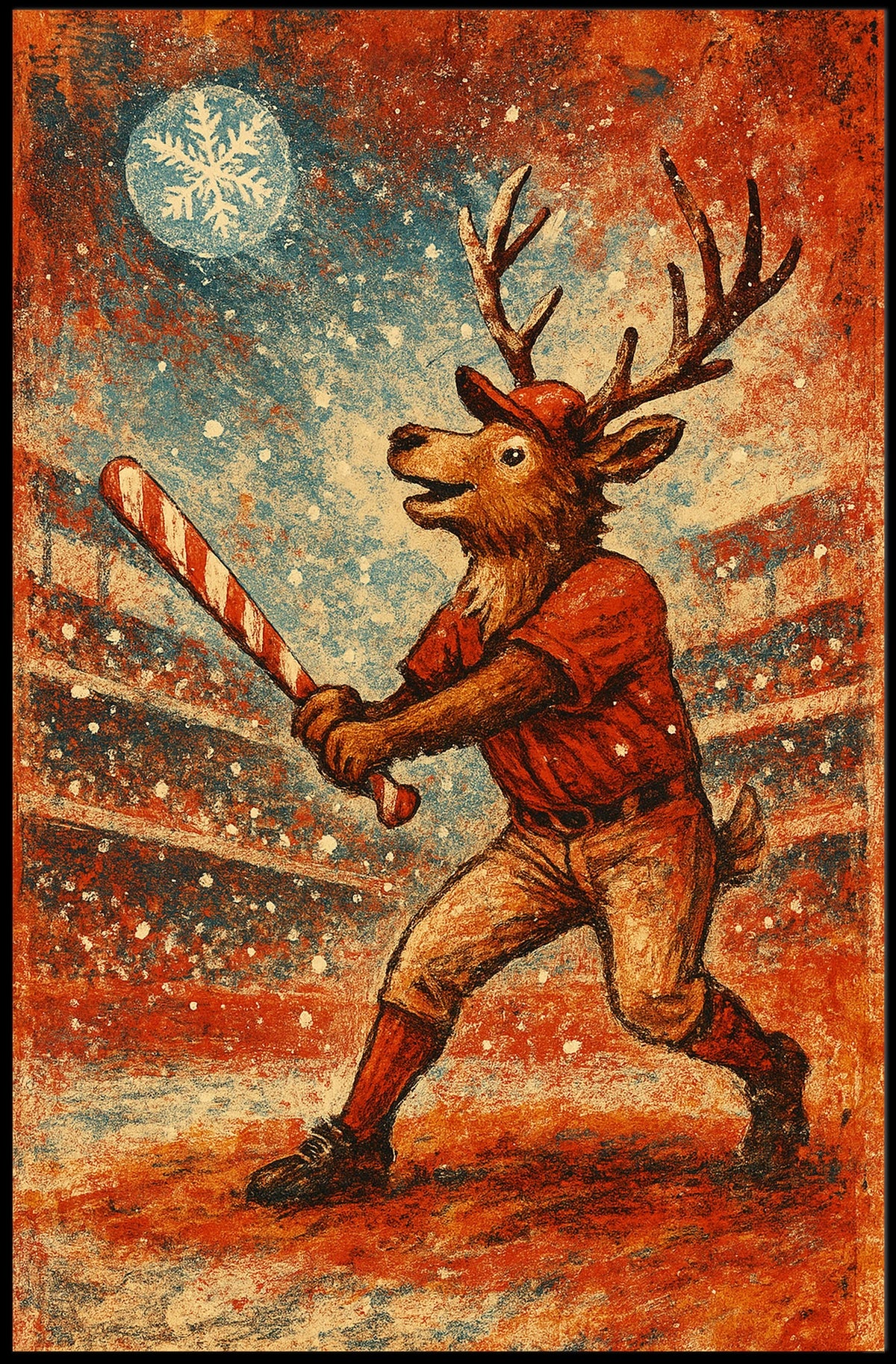 Winter Baseball Fantasy Poster