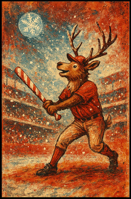 Winter Baseball Fantasy Poster