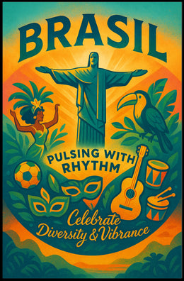 Brazilian Cultural Celebration Festive Artwork Cultural or Heritage Poster