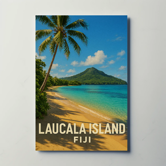 Laucala Island Fiji Scenic Tropical Beach Coast Poster