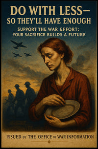 Do With Less for the War Effort Poster