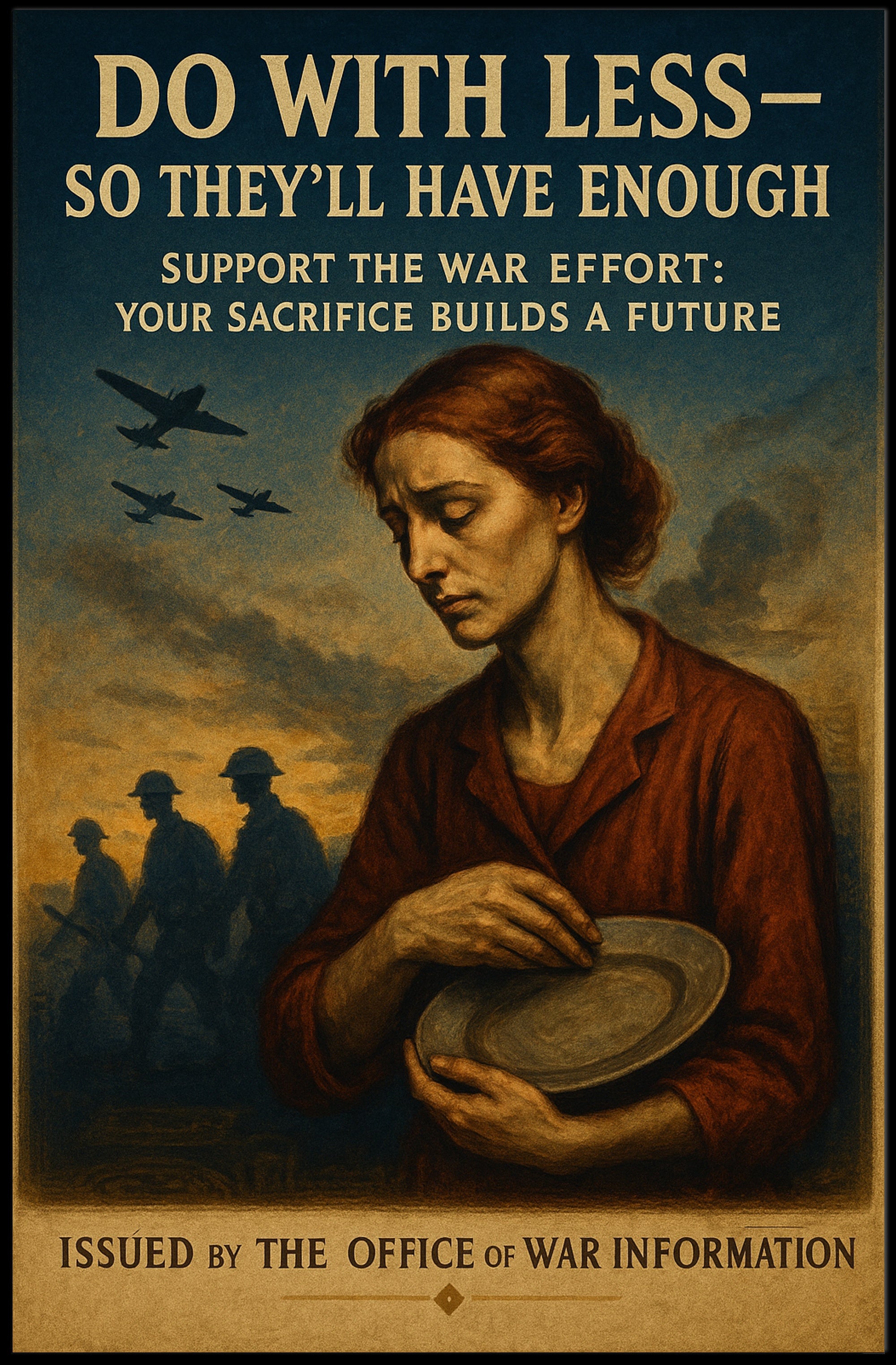 Do With Less for the War Effort Poster