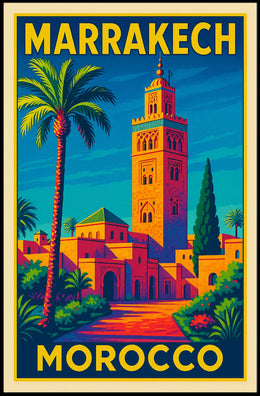 Marrakech Travel Poster