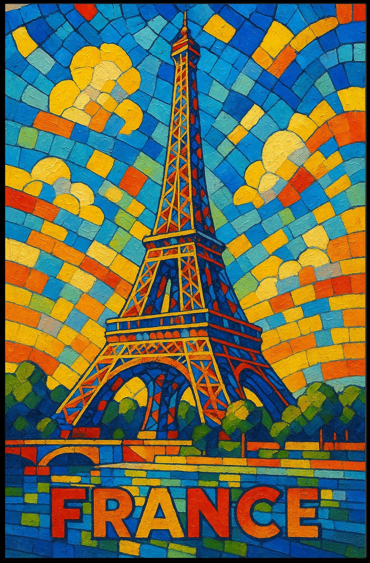 Vibrant France Poster
